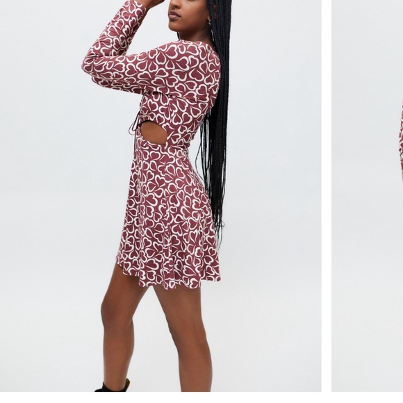 UO Hansel Heart Print cutout - Picture 2 of 3